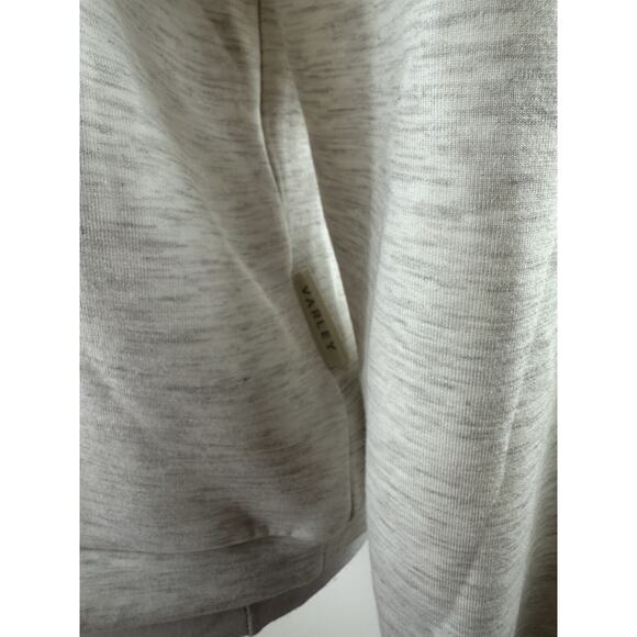 Varley Betsy Sweat Doublesoft Oversized Cowl Neck Sweatshirt Ivory Marl Medium - Picture 13 of 16